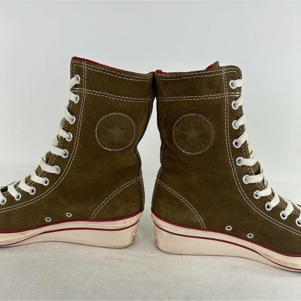 Converse Women's CT Hi-Ness XHI Brown Red Boots US 7 Wedge Lace-Up Sneakers - Picture 6 of 15